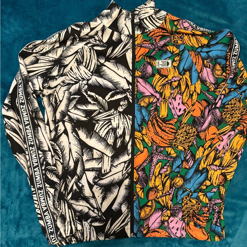 Zumba Tropical Zip Up Jacket M